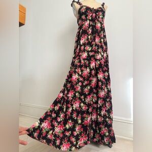 Floral Maxi Dress size S close